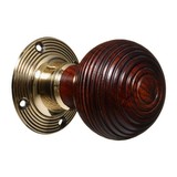 Door knobs - Handles - Victorian - Vintage - Wooden - Beehive  - Style 7