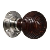 Door knobs - Handles - Victorian - Vintage - Wooden - Beehive  - Style 8