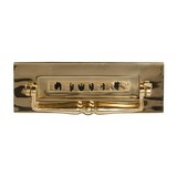 Solid Brass Letter Plate with Clapper